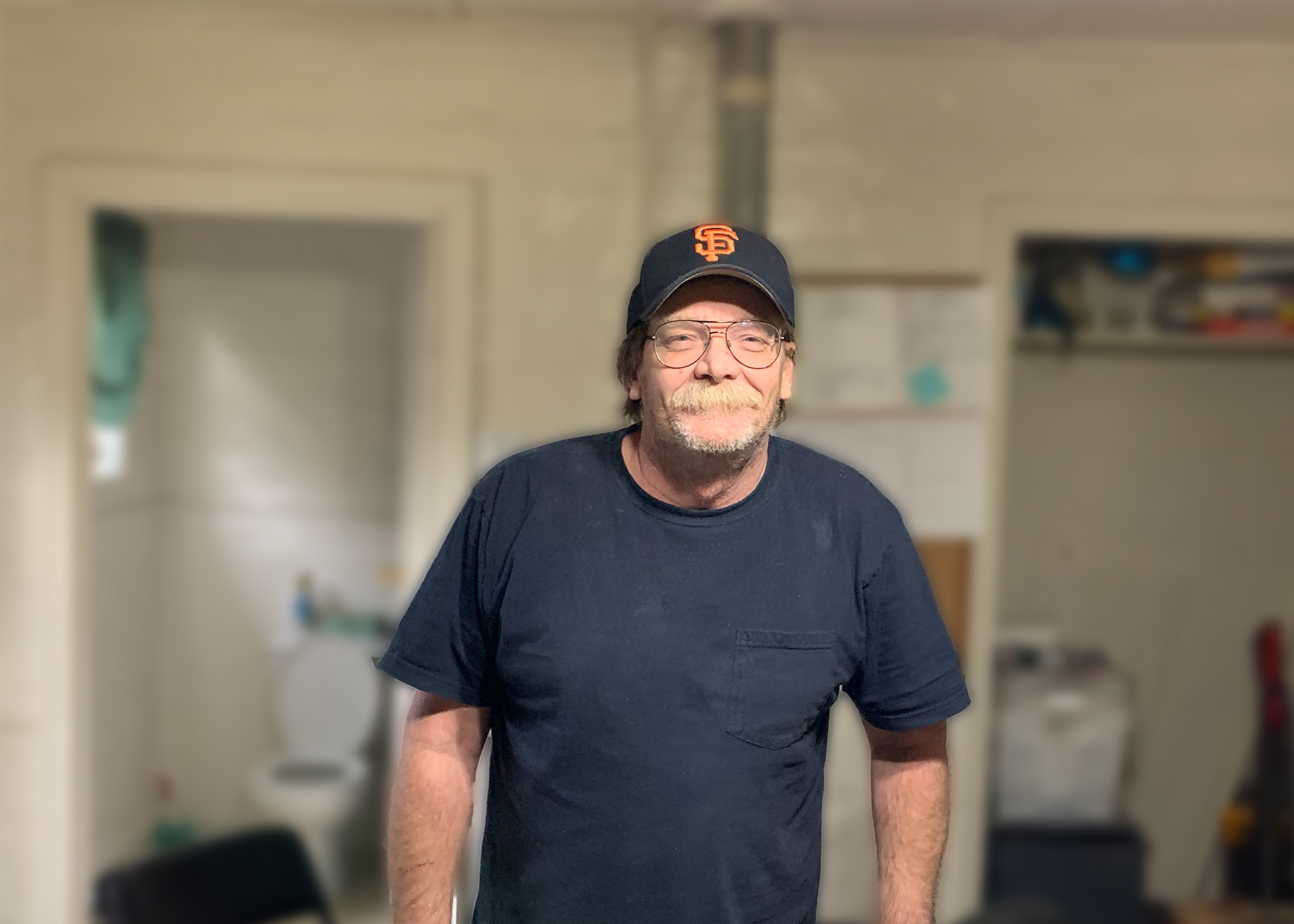 Ron Randall lives in the main studio apartment at El Rio Mobile Home Park in Stockton