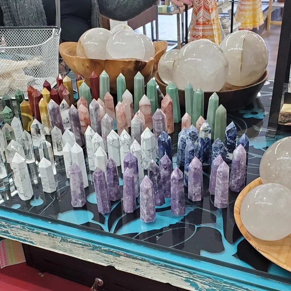 Crystals on display at White Willow Wellness Center in Tracy. PHOTO COURTESY OF WHITE WILLOW WELLNESS CENTER