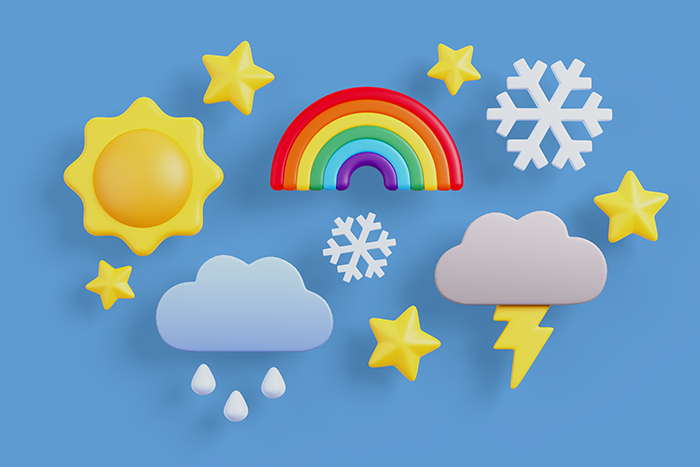 Decorative image of weather.