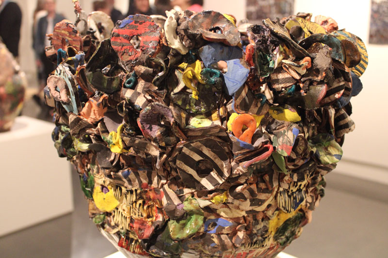 "Lift Prunk #1" by Adero Willard on display at the LH Horton Gallery's "Singing to the Difference: An Examination of Surface Strategies" exhibit on March 7. PHOTO BY GRACE LAWSON