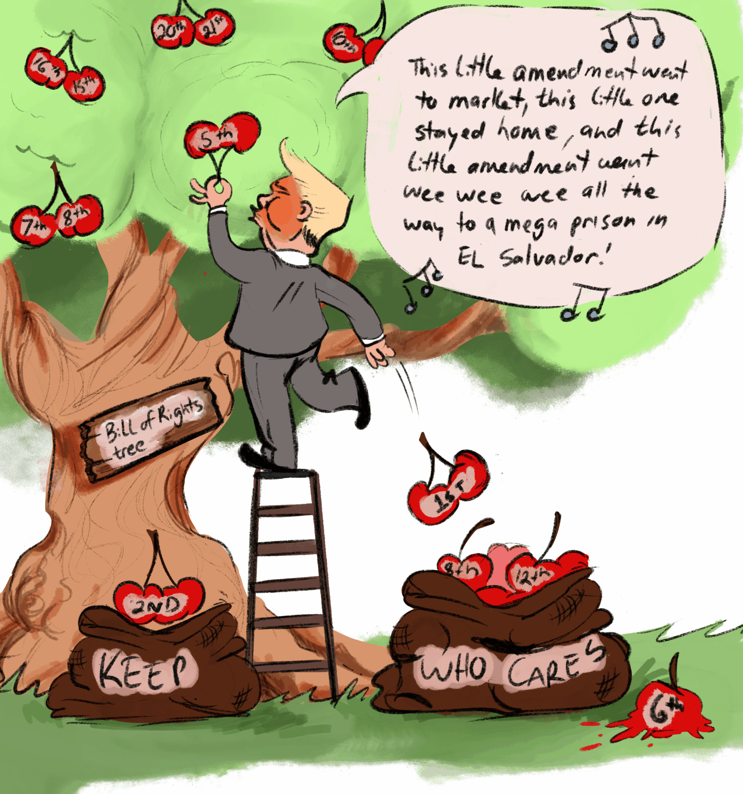 Editorial Cartoon by Kaithlynn Brandon.
