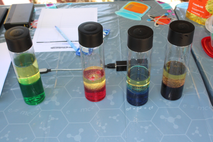 DIY lava lamps on display at The Market at Delta.