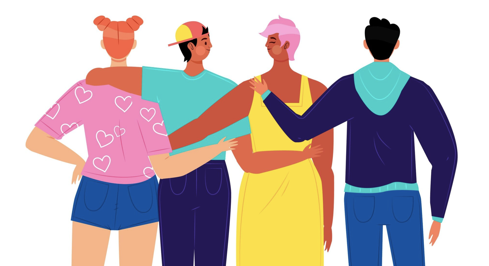 People gathered together. Decorative image.