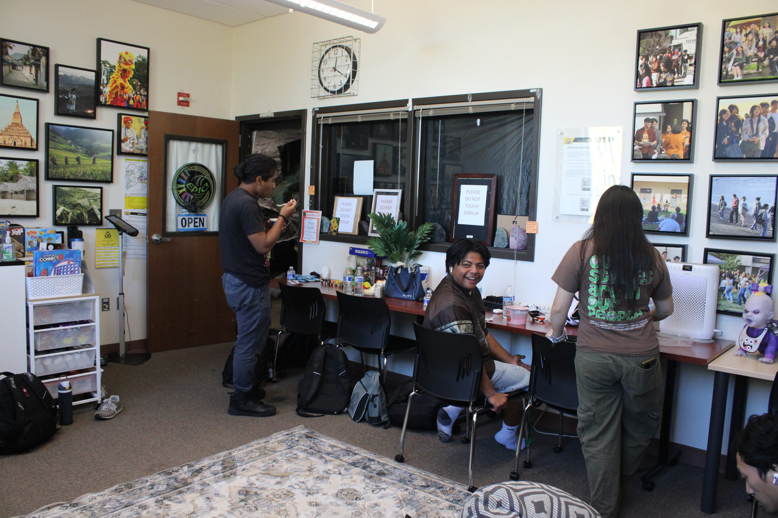 Students working in the EPICenter