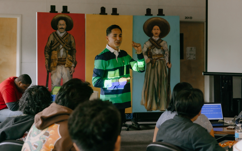 Dr. Felipe Mercado speaks at an event at the Dreamers Success Center on Oct. 15. PHOTO BY LAYLA CARRASCO