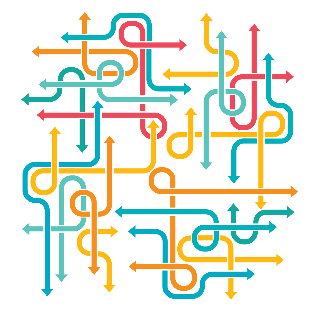 Pathways to college decorative graphic