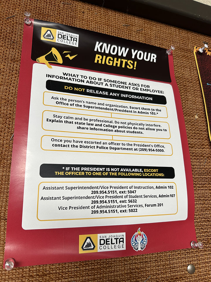 Posters encouraging students to know their rights are posted throughout campus thanks to SPARK.