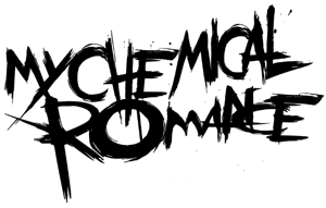 Black My Chemical Romance logo on a transparent background.