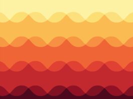 An abstract pattern representing a heat wave.