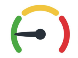 A speedometer dial (decorative image).