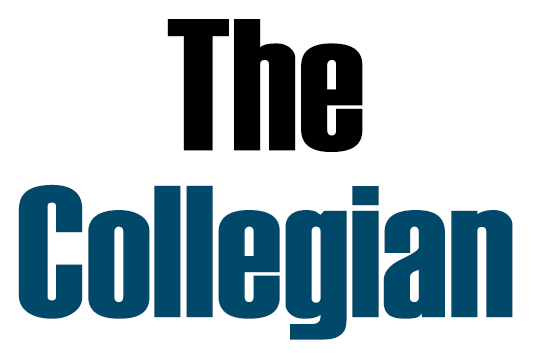 The Collegian logo in black and dark blue text.